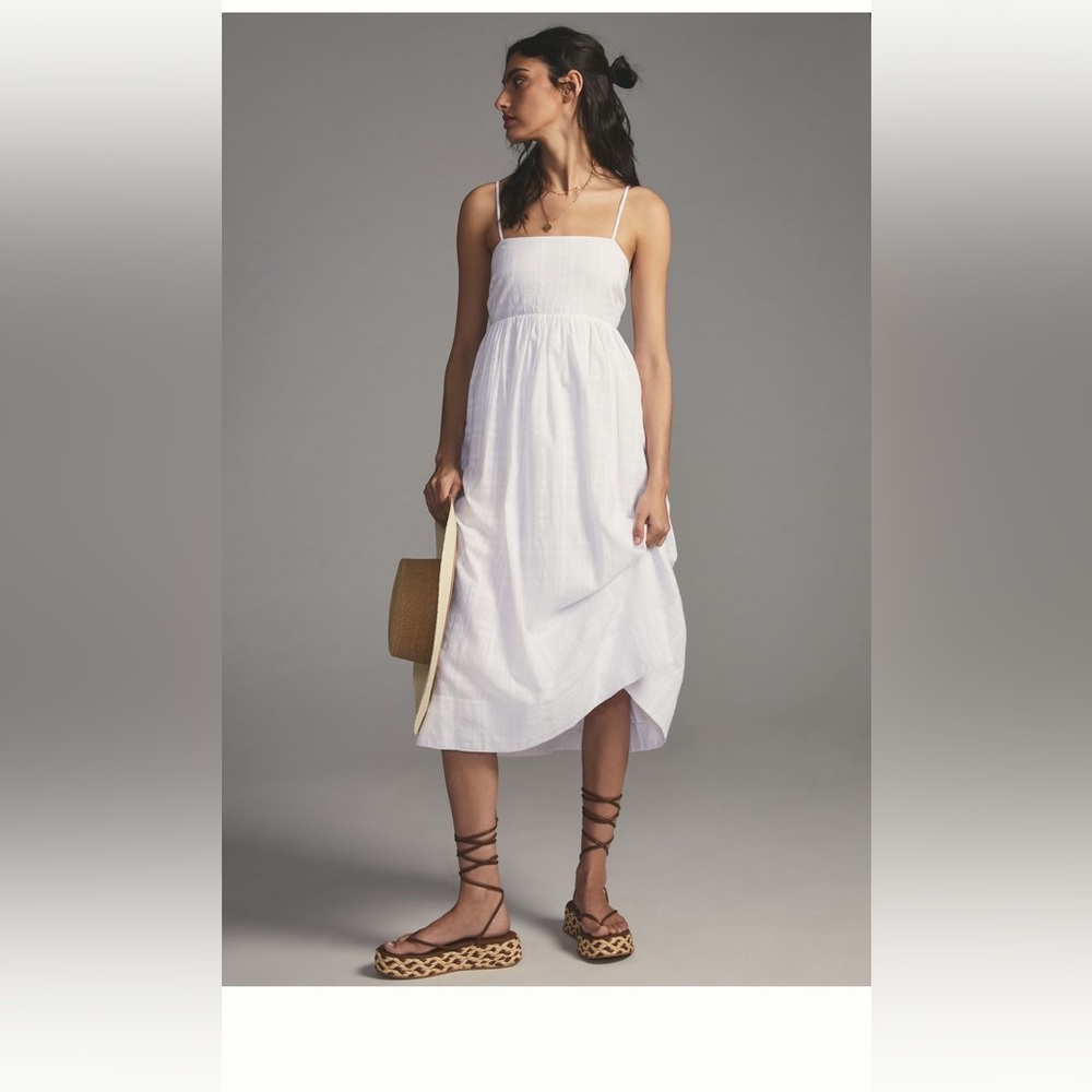 NWT SUNDAY IN BROOKLYN SQUARENECK MIDI DRESS